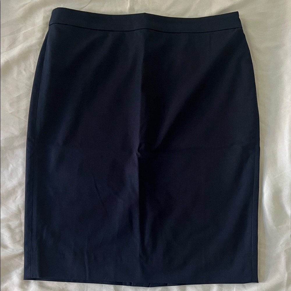J. Crew Dark Blue Pencil Skirt